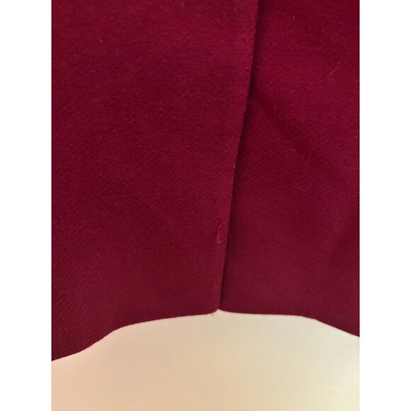 Zara Woman Red Longline Wool Blend Coat Jacket Blazer Size S - Picture 5 of 6